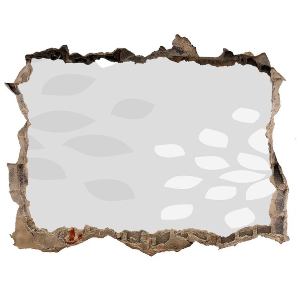 3D Wandsticker Loch Eine verfallene Mauer mit Blick auf das Wasser