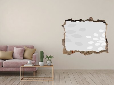 3D Wandsticker Loch Eine verfallene Mauer mit Blick auf das Wasser