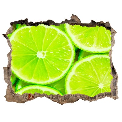 Wandtattoos Mauerdurchbruch Saftige Limetten in einem kleinen Laden