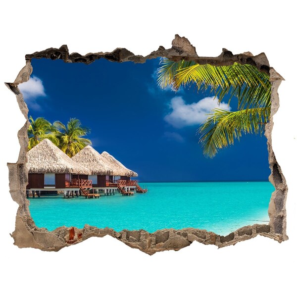 Wandtattoos Loch Eine tropische Oase am Wasser