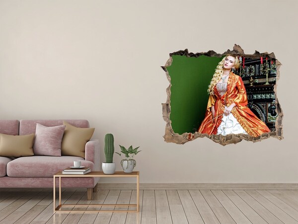 Wandfolien Loch in der Wand Ein königlicher Ball in einem historischen Interieur