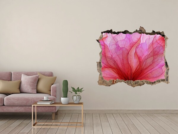3D Wandsticker Loch Ein florales Farbenmeer