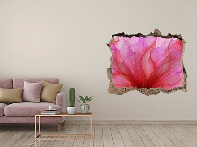 3D Wandsticker Loch Ein florales Farbenmeer
