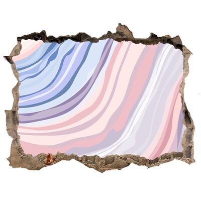 Wandfolien Loch in der Wand Buntes Loch in der Wand