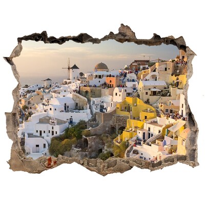 Wandtattoos Mauerdurchbruch Santorini in Griechenland
