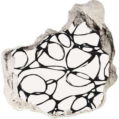 Wandaufkleber Loch 3D Abstrakte Muster an der Wand