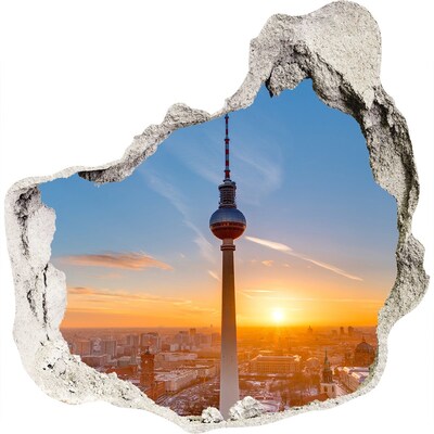 3D Wandtattoos Mauerdurchbruch Sonnenuntergang über Berlin
