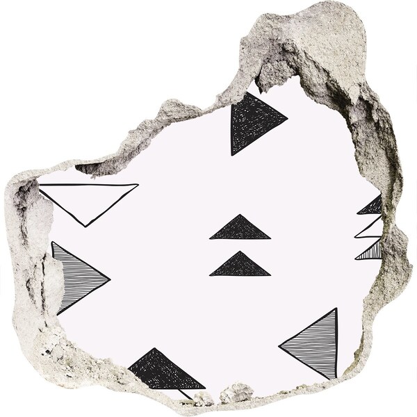 3D Wandtattoos Mauerdurchbruch Geometrische Muster an der Wand