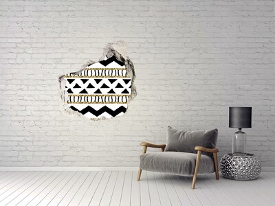Wandaufkleber Loch 3D Stilisiertes Loch in der Wand