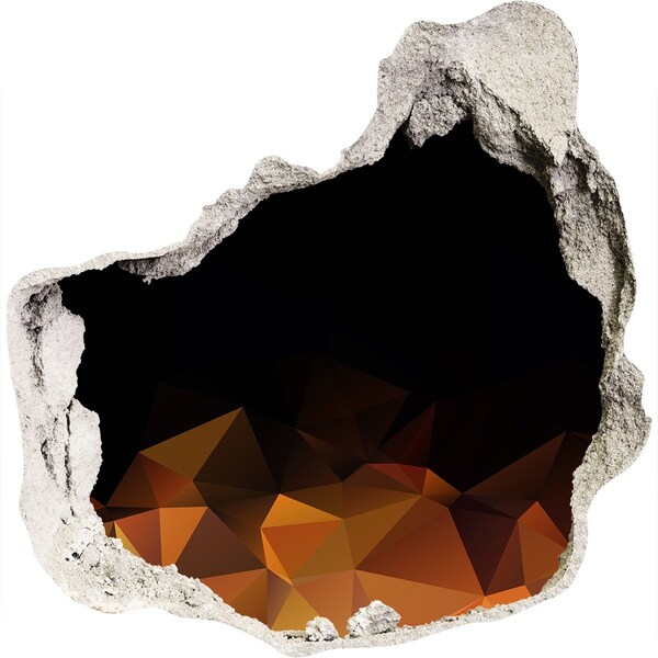 3D Wandtattoos Mauerdurchbruch Das Innere des Vulkans