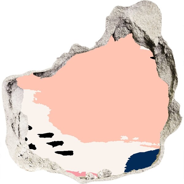 Wandtattoos Loch in der Wand Eine verfallene Mauer mit Blick auf den Strand