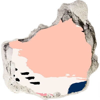 Wandtattoos Loch in der Wand Eine verfallene Mauer mit Blick auf den Strand