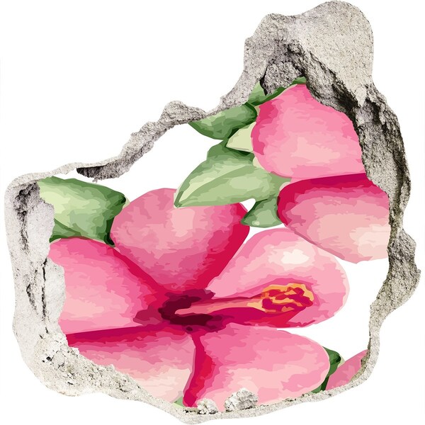 3D Wandtattoos Mauerdurchbruch Ein Blumenparadies hinter der Mauer