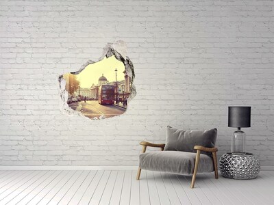 Wandtattoos Loch in der Wand Eine Londoner Straße am Morgen