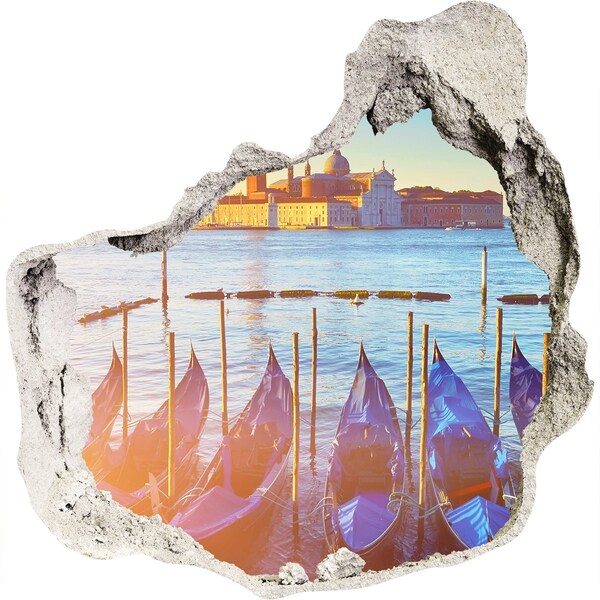 Wandtattoos Loch in der Wand Venedig im Licht des Sonnenuntergangs