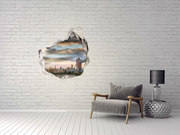 Wandtattoos Loch in der Wand Tower Bridge in London