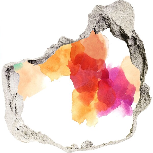 Wandaufkleber Loch 3D Buntes Loch in der Wand