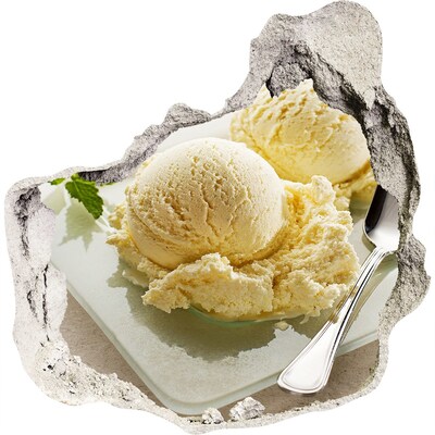 3D Wanddurchbruch Aufkleber Eisparadies