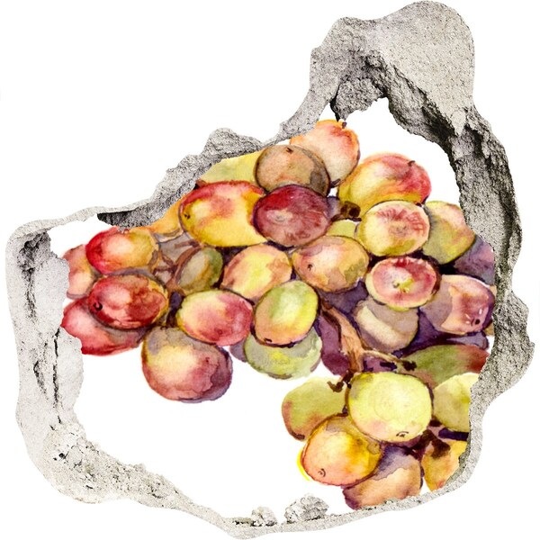 Wandaufkleber Loch 3D Obst in einem kleinen Laden