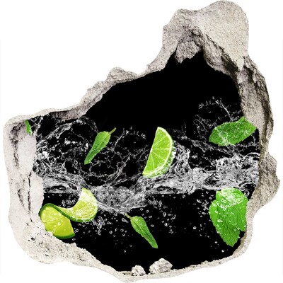 Wandtattoos Loch in der Wand Erfrischender Limettencocktail