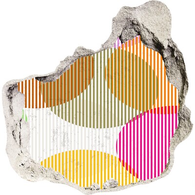 3D Wandtattoos Mauerdurchbruch Abstraktes Loch in der Wand