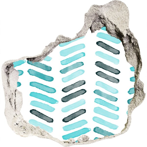 Wandfolien Loch in der Wand Interieur im modernen Stil