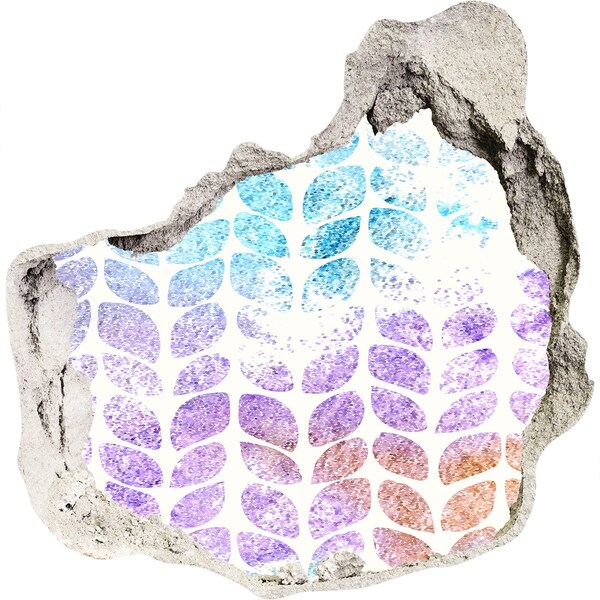 Wandaufkleber Loch 3D Florale Muster für kleine Läden