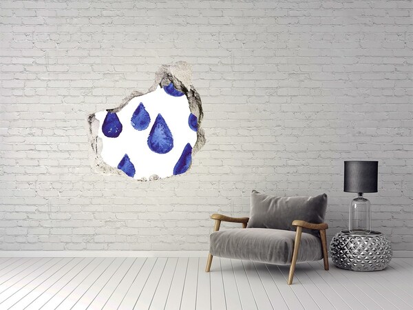 Wandtattoos Loch in der Wand Wassertropfen an der Wand