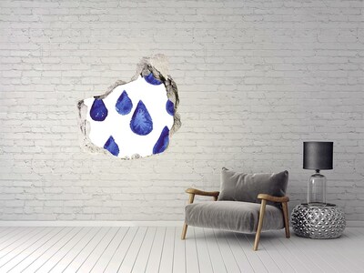 Wandtattoos Loch in der Wand Wassertropfen an der Wand