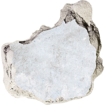 Wandfolien Loch in der Wand Eine beschädigte Wand vor blauem Hintergrund