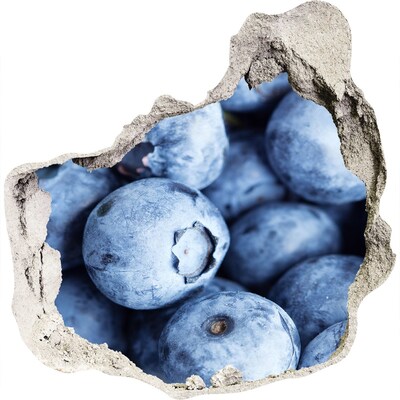 Wandfolien Loch in der Wand Beeren in einem Betonloch