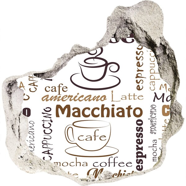 Wandfolien Loch in der Wand Kaffeeecke
