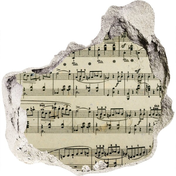 Wandtattoos Loch in der Wand Musikalisches Loch in der Wand