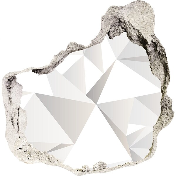 3D Wanddurchbruch Aufkleber Kristallloch in der Wand