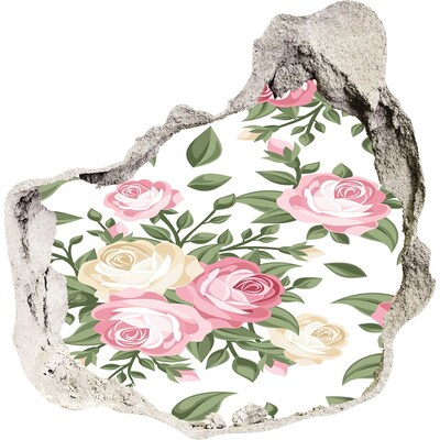 Wandfolien Loch in der Wand Loch in der Wand Blumengarten