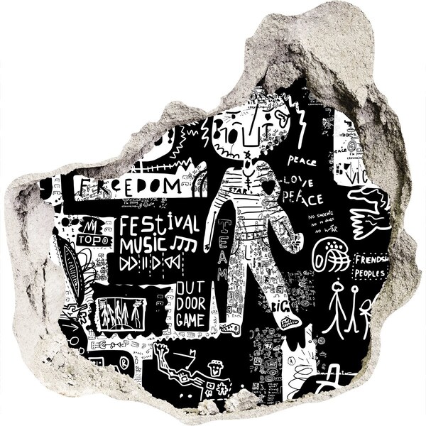 3D Wanddurchbruch Aufkleber Ein künstlerischer Ausdruck der Freiheit