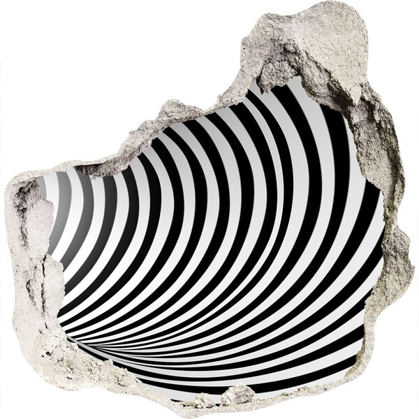 Wandtattoos Loch in der Wand Die Illusion eines sich drehenden Tunnels