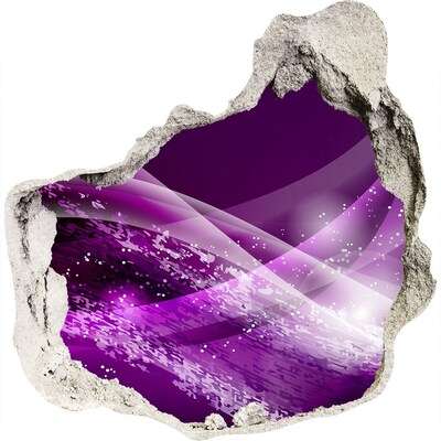 Mauerdurchbruch Aufkleber Lila Fläche in der Wand