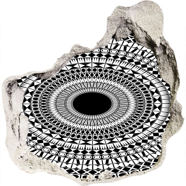 Wandaufkleber Loch 3D Abstraktes Muster an der Wand