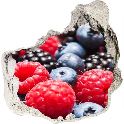 3D Wanddurchbruch Aufkleber Fruchtexplosion