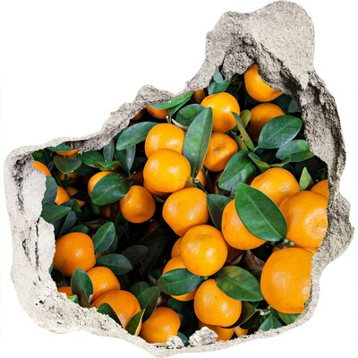 Wandfolien Loch in der Wand Früchte im Orangengarten