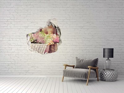 Mauerdurchbruch Aufkleber Eine Blumenecke im Garten