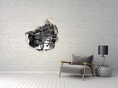 3D Wandtattoos Mauerdurchbruch Fahrradkanal