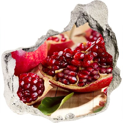 Wandtattoos Loch in der Wand Granatapfel in einem Loch in der Wand