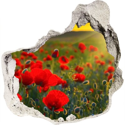 Mauerdurchbruch Aufkleber Ein verstecktes Blumenparadies