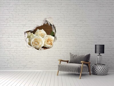 Wandaufkleber Loch 3D Blumenloch in der Wand