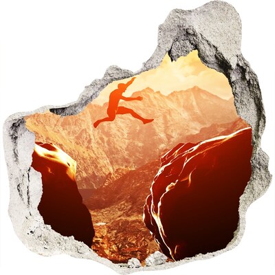 Wandtattoos Loch in der Wand Stürze dich in den Abgrund