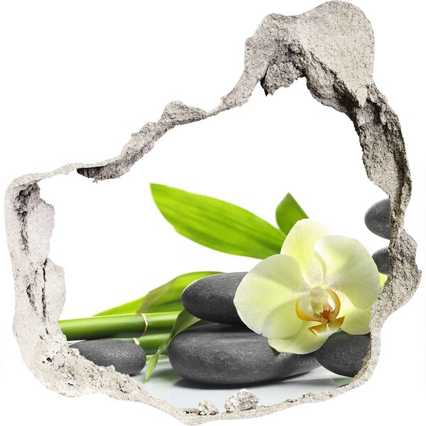 Wandaufkleber Loch 3D Entspannende Spa-Ecke