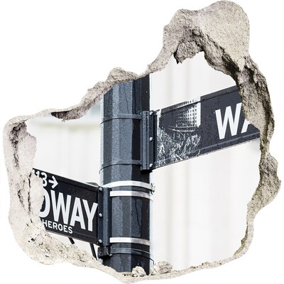 3D Wandtattoos Mauerdurchbruch Eine Straße in der Stadt