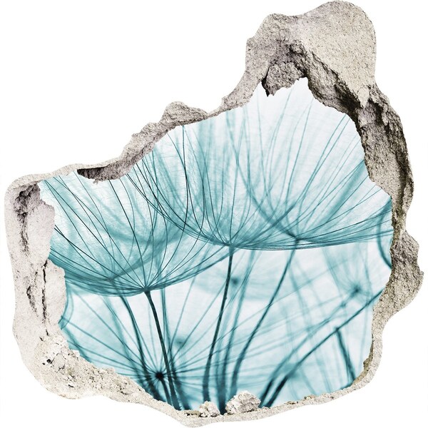 Mauerdurchbruch Aufkleber Ein floraler Traum hinter der Mauer